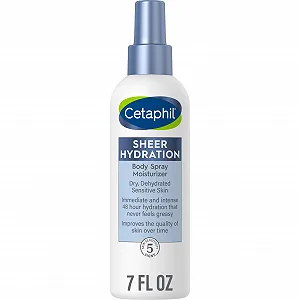 Спрей для тела Увлажняющий CETAPHIL Sheer Hydration Без отдушек 7 жидких унций, С гиалуроновой кислотой, витамином Е и витамином B5 - Фото 1