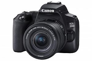 Фотокамера цифровая (DSLR) Canon EOS 250D APS-C с объективом EF-S 18-55mm F4-5.6 IS STM 24.1 мегапикселей, поворотный 3-дюймовый сенсорный ЖК-экран, видео 4K, Dual Pixel CMOS AF, Bluetooth - черный - Фото 1