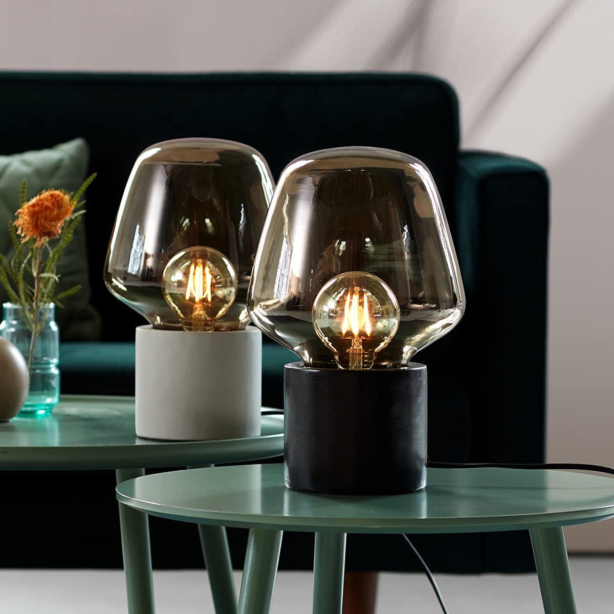 Настольная лампа Nordlux Christina E27 IP20 Дымчатое стекло Серый, фото №3