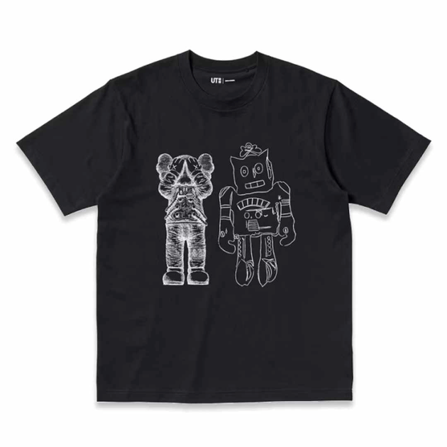 Футболка Uniqlo Kaws Warhol Kaws RoboCat Roboto L, фото №2