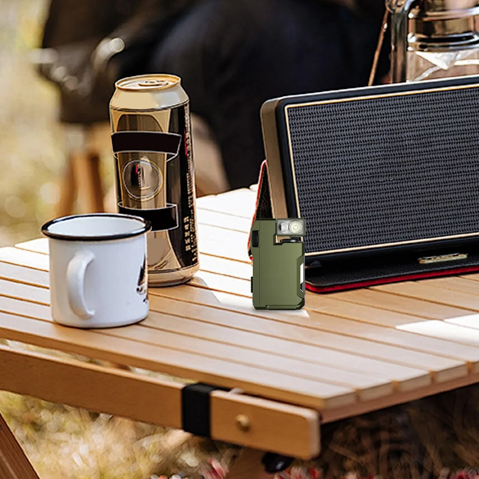 Магнітний ліхтар 400 люмен, портативний для кемпінгу, безпеки, нічних подорожей на природі, риболовлі, фестивалів, автомобіля, дому, фото №2