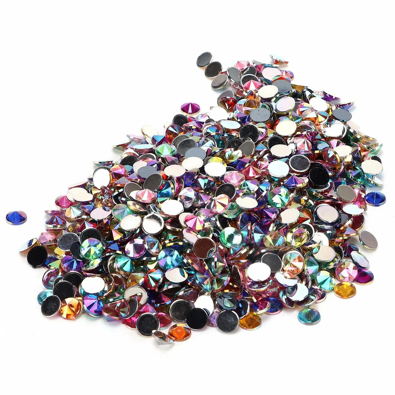 Стрази Плоскі 1000 шт. Кристал Стрази Плоска Задня Діаманти Каміння для одягу для нігтів, фото №4