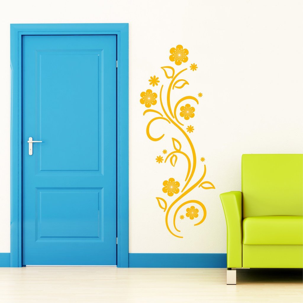 Наклейка на стіну Квіти Лоза Декор Свиток 30 кольорів 4 розміри, фото №3 Наклейка на стіну Квіти Лоза Декор Свиток 30 кольорів 4 розміри, фото №3