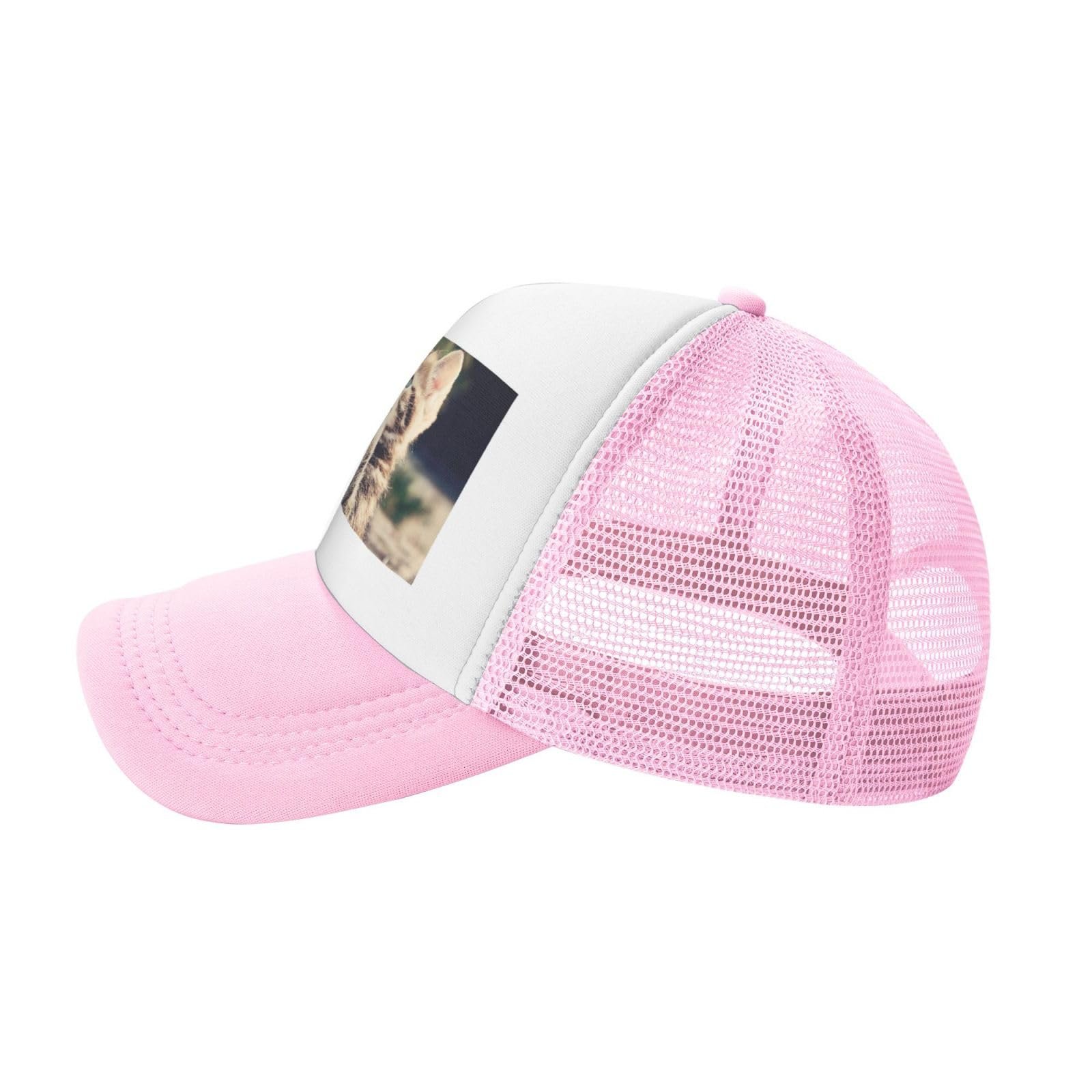 Бейсболка FZGGWYHL Модна з Котячим Мотивом Сітчаста Регульована Спортивна Унісекс, фото №3