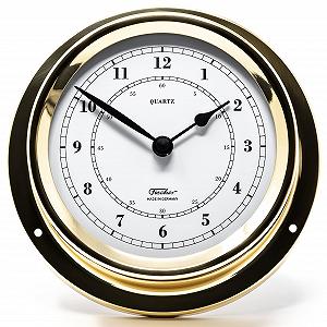 Годинник Fischer Maritime Quarz-Uhr 1508U-45 125 мм білий циферблат латунний корпус synthetic.ua - Фото 1