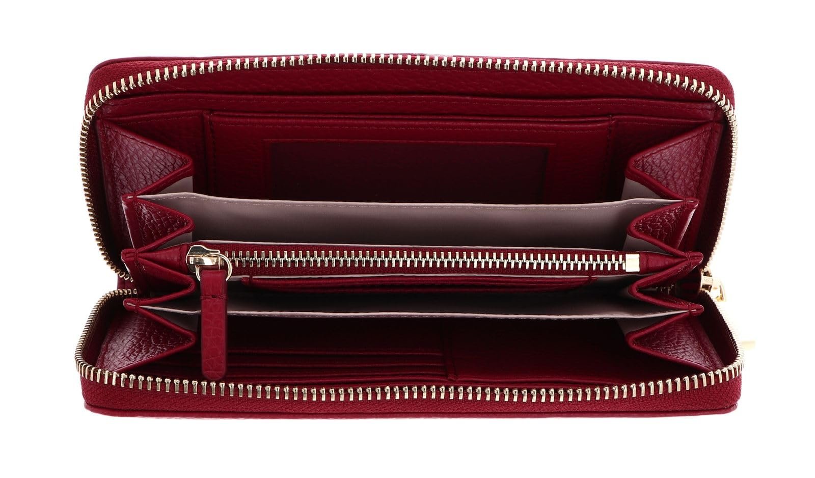 Кошелек на молнии Coccinelle Metallic Soft Sangria стандартный размер, фото №2