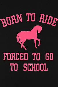 Пижама ThePyjamaFactory Для девочек Born to Ride Forced to Go to School Шорты Хлопок synthetic.ua - Фото 1