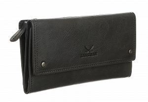 Гаманець жіночий шкіряний Sansibar Vintage Black 019712, чорний synthetic.ua - Фото 1
