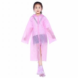 Детская дождевая куртка Однотонная Переходная куртка, складывающаяся Мягкая ткань для лета и осени - Фото 1