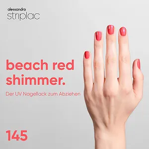 UV Гель-лак alessandro Striplac Beach Red Shimmer Характеристики Оранжево-красный, 6.5 мл synthetic.ua - Фото 1