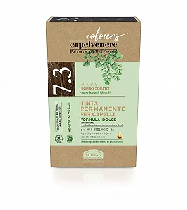 Фарба Helan Capelvenere Colours 7.3 Золотистий Блонд Стійка, Без аміаку - Фото 1