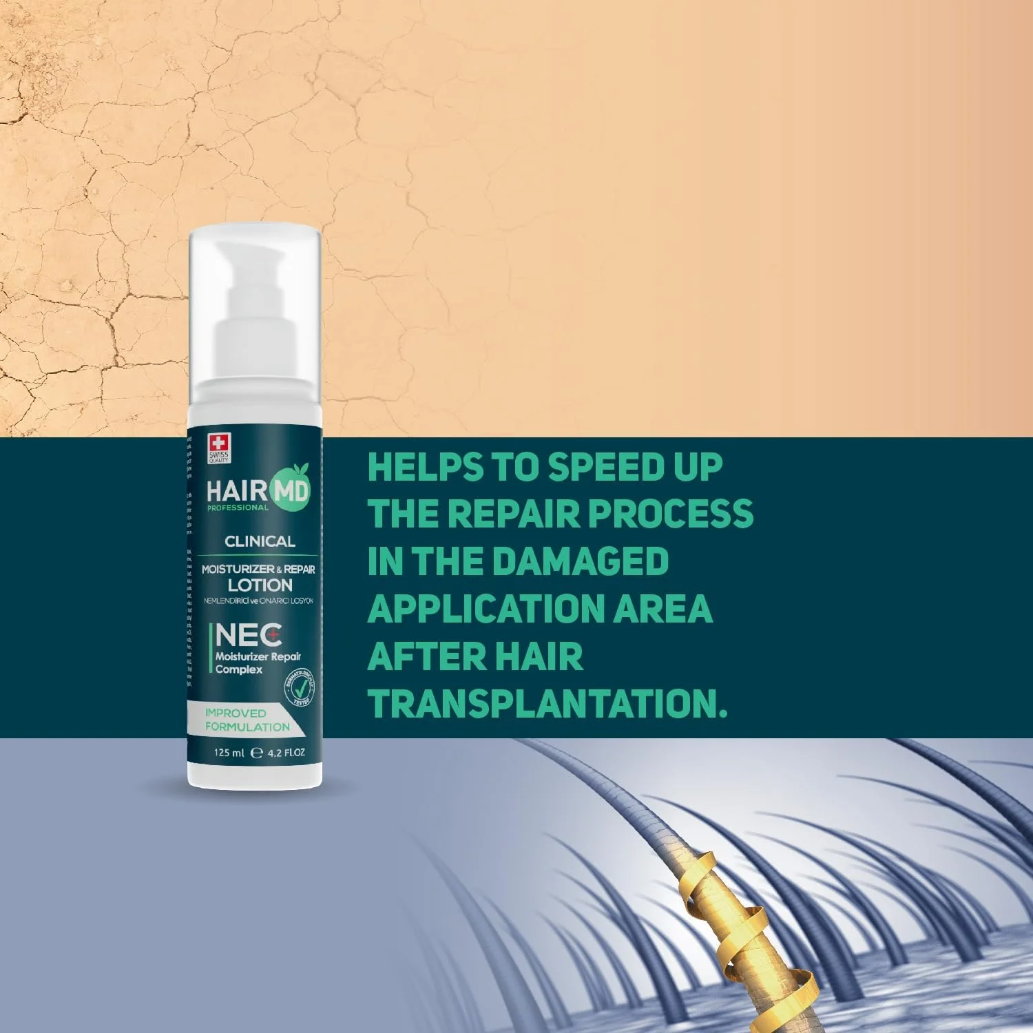 Лосьйон Hairmd Clinical Repair Panthenol%9 150 мл, фото №5 Лосьйон Hairmd Clinical Repair Panthenol%9 150 мл, фото №5