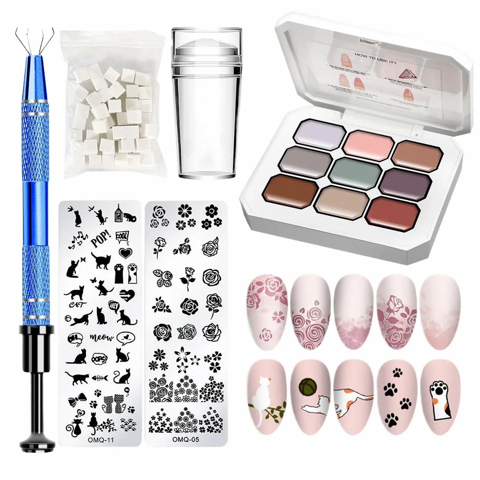 Гель-лак - Набор - 12 цветов Твердый гель-лак - Набор, устойчивый к сколам цвет для маникюра | Включает спонж и металлический захват для градиентного искусства, салонного качества - Дизайн ногтей для взрослых, девушек, фото №9 Гель-лак - Набор - 12 цветов Твердый гель-лак - Набор, устойчивый к сколам цвет для маникюра | Включает спонж и металлический захват для градиентного искусства, салонного качества - Дизайн ногтей для взрослых, девушек, фото №9