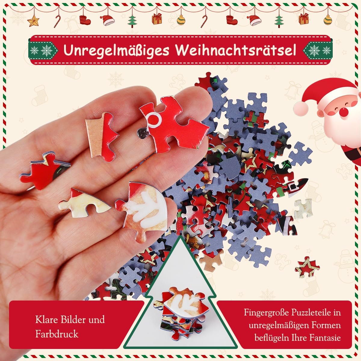 Пазл MISITU Christmas Tree 451 елемент, фото №3 Пазл MISITU Christmas Tree 451 елемент, фото №3