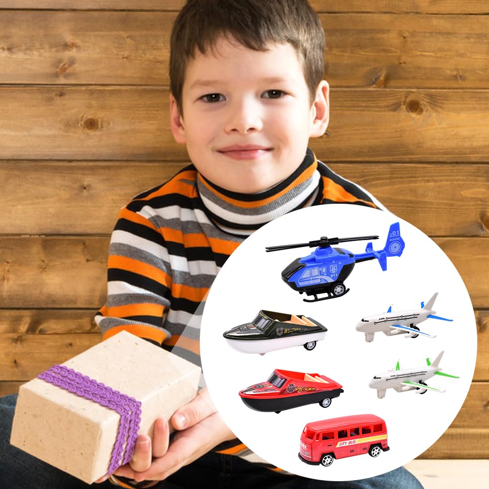 Игрушки PLLBMXTI Pack of 6 Aeroplane для детей 3+ лет, с самолётом, транспортные средства, спортивная игрушка для активных игр, подарок на день рождения, фото №6