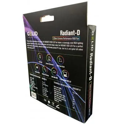 Кулер для корпуса GELID Solutions Radiant-D Digital-RGB LED 120mm (FN-Radiant-D-20), фото №7