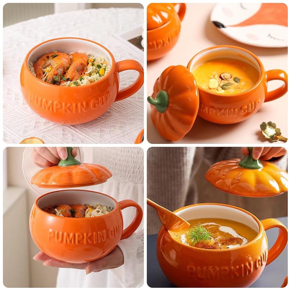 Кружка Керамическая Тыква 355 мл Оранжевый, фото №5
