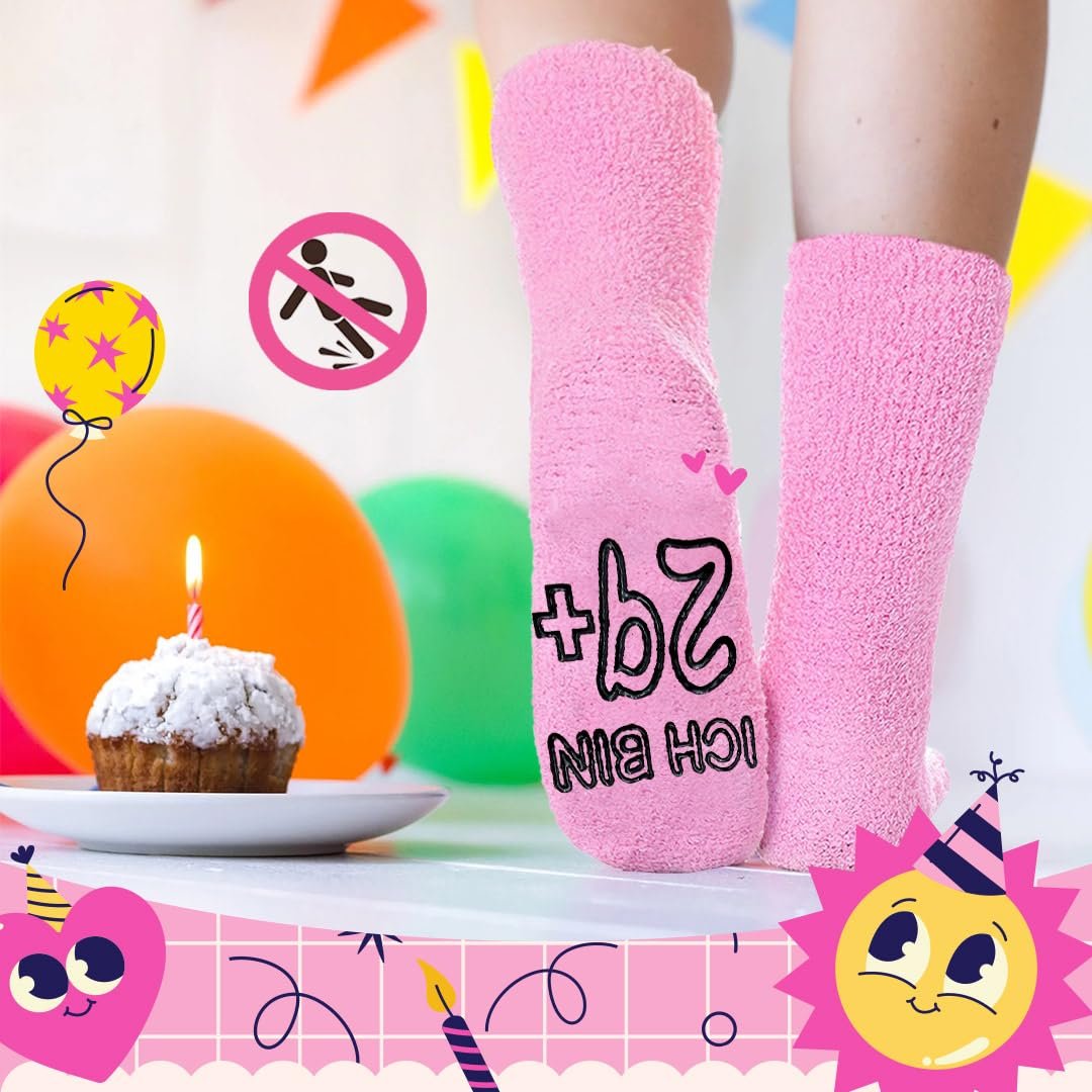 Носки в подарок женщине на 30-40 лет, нескользящие, мягкие носки, забавные подарки для женщин, подарок на день рождения девушке, дочери, маме, фото №3