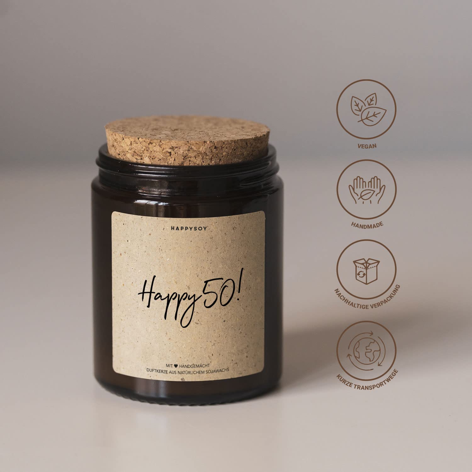 Свеча Happysoy Соя - Happy 50th, фото №6