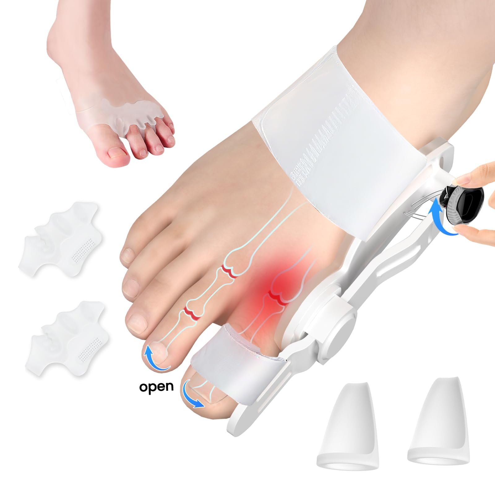 Шина для коррекции Hallux Valgus, регулируемый разделитель пальцев, шина, фото №8