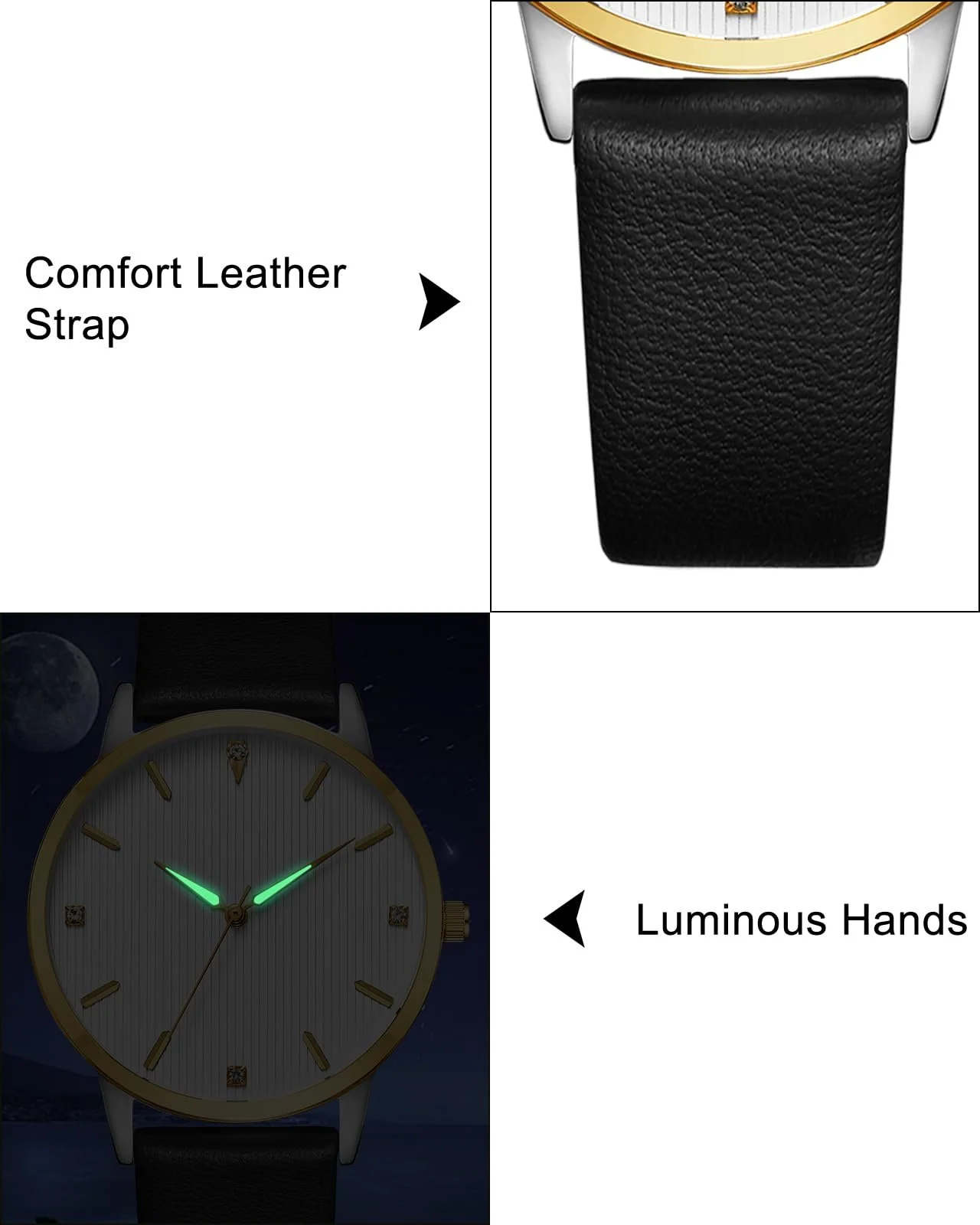 Годинник CIVO Кварцовий Аналоговий Унісекс Шкіряний Ремінець, фото №6 Годинник CIVO Кварцовий Аналоговий Унісекс Шкіряний Ремінець, фото №6