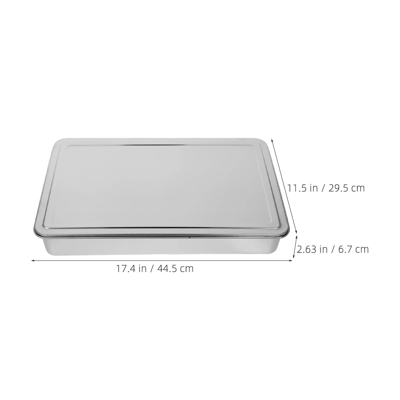 Форма для запікання нержавіюча сталь з кришкою прямокутна штабельована, фото №2