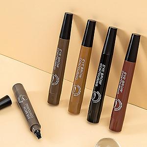 Олівець для брів Magic Waterproof 3D Microblading Contour Pen з 4-ма наконечниками synthetic.ua - Фото 1