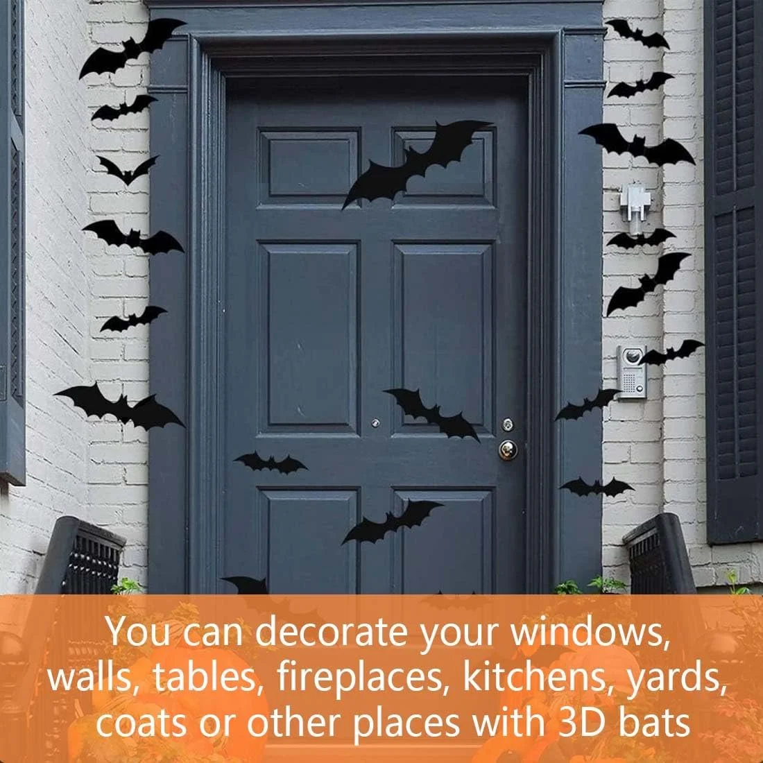 Наклейки на стіну Quesuc Halloween Bat 3D 12 шт. Black, фото №5 Наклейки на стіну Quesuc Halloween Bat 3D 12 шт. Black, фото №5