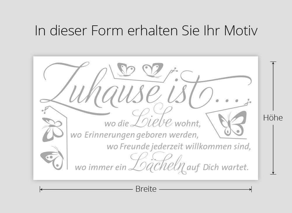 Наклейка на стіну Grandora W1133 Home Is Метелики 100 x 53 см Білий, фото №4 Наклейка на стіну Grandora W1133 Home Is Метелики 100 x 53 см Білий, фото №4