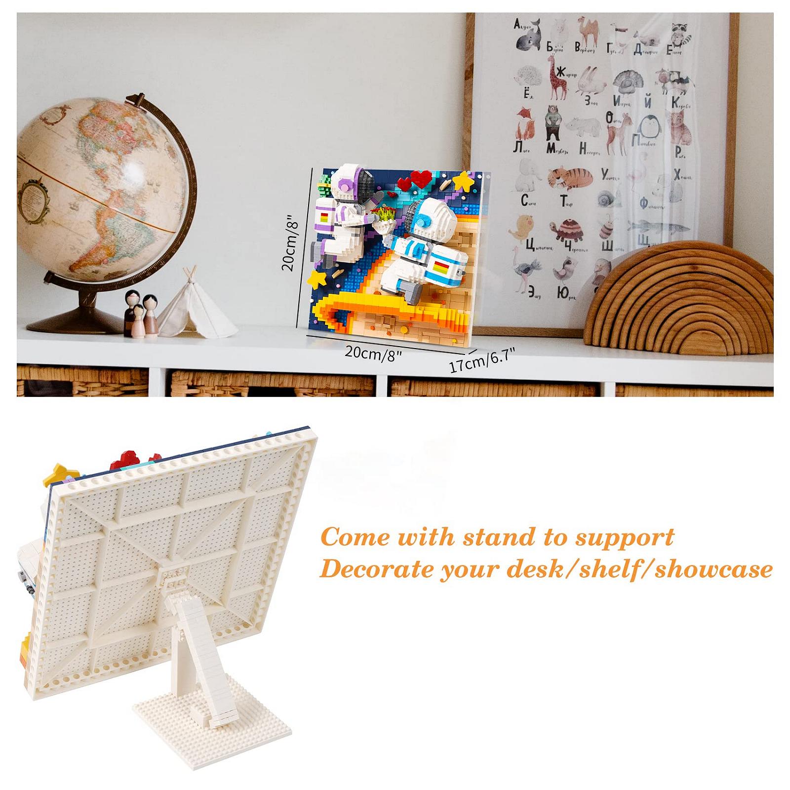 Астронавт LULUFUN Mini Building Kit 3D Art Spaceman, 3060+ элементов, фото №4