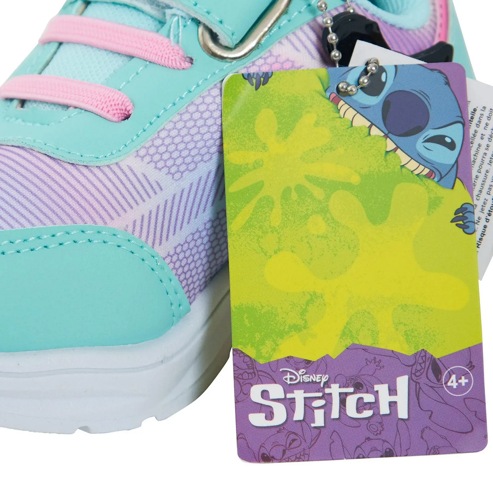 Кроссовки Disney Stitch с подсветкой для девочек, детские, застежка Easy Touch, светодиодные, фото №5