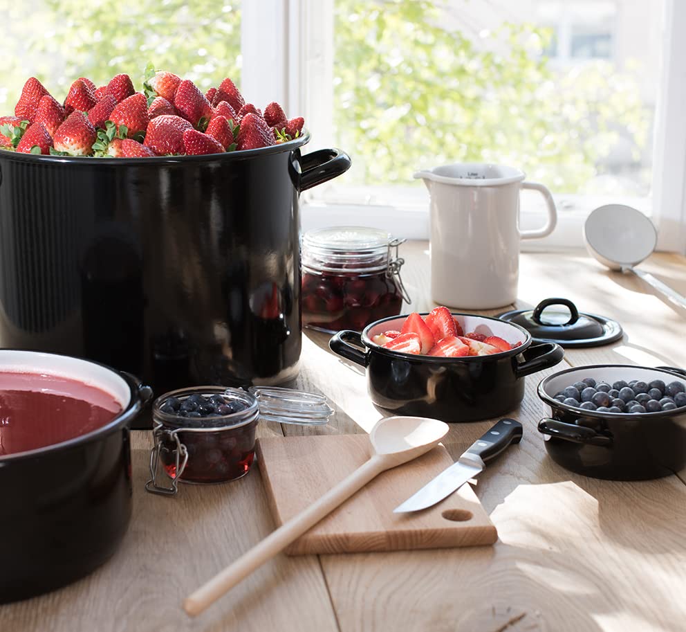 Каструля Riess Giant Pot 0232-017 28 см без кришки Емаль Чорна Індукція, фото №6