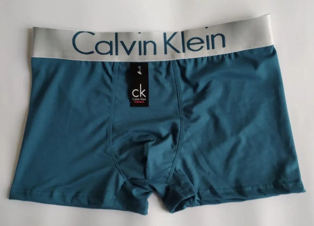 Мужские зеленые трусы боксеры Calvin Klein, фото №1
