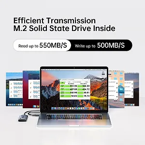 Portable SSD SSK 128GB USB 3.2 Gen2 USB C&A synthetic.ua - Фото 1