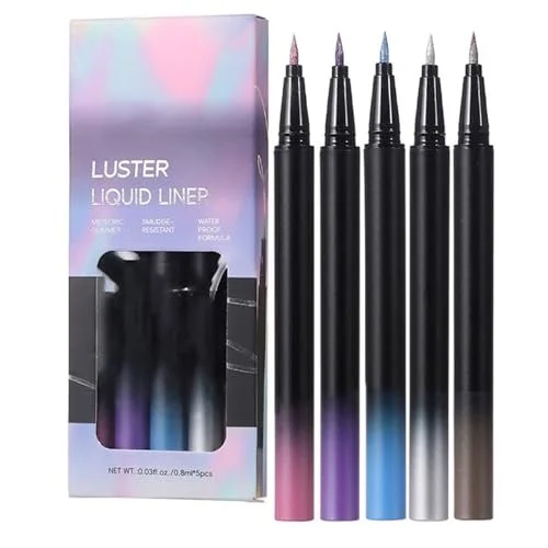 Підводка для очей Glitzernde Liner Auffälliges Mehrfarbiges 5-компонентний набір водостійка, фото №1 Підводка для очей Glitzernde Liner Auffälliges Mehrfarbiges 5-компонентний набір водостійка, фото №1