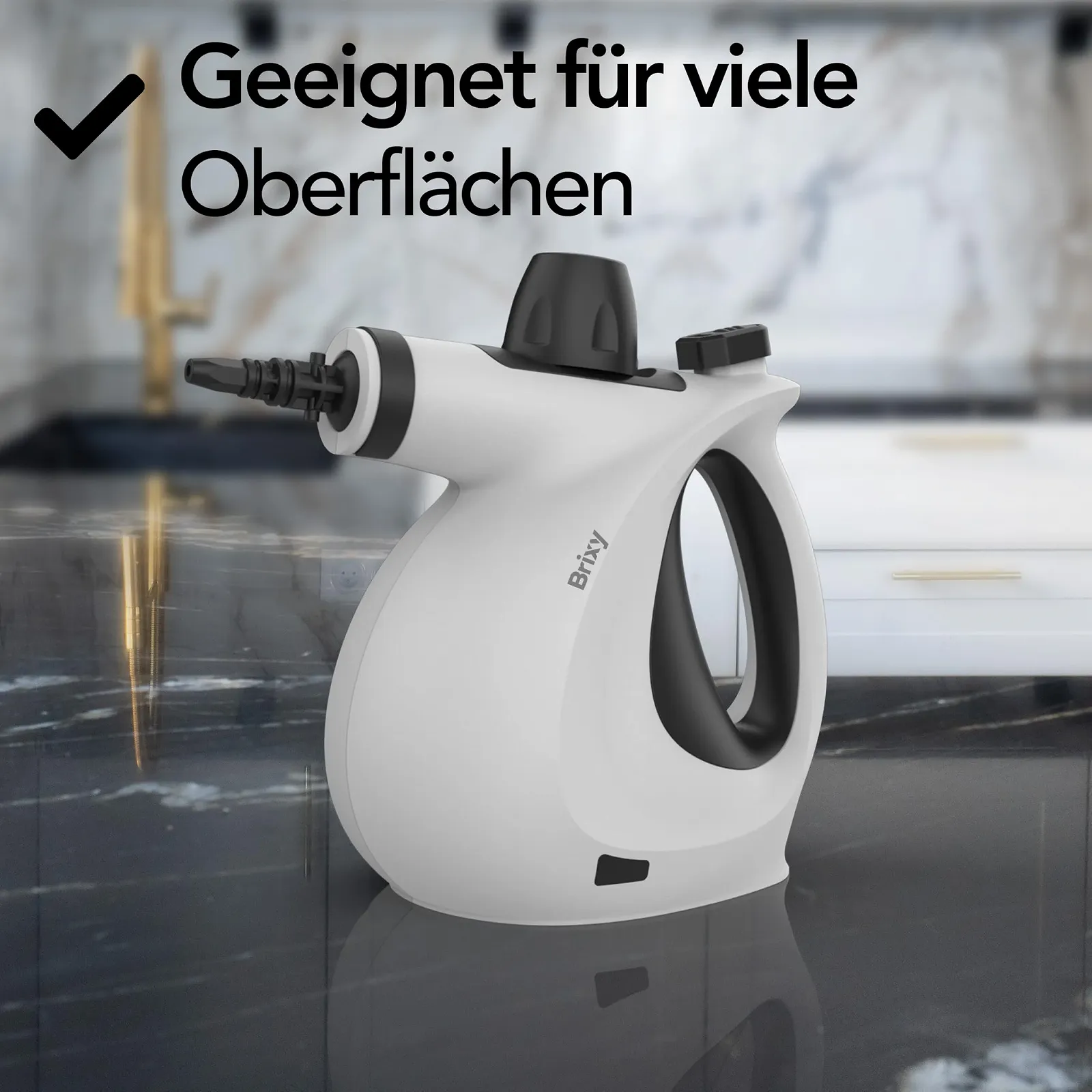 Пароочисник Brixy ручний 1050 Вт, фото №3 Пароочисник Brixy ручний 1050 Вт, фото №3