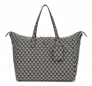 Сумка для перенесення GUESS G Wave Carryon Large Tote Чорний Логотип - Фото 1