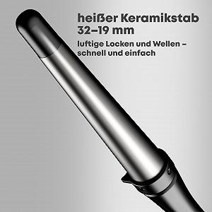 Конусна плойка Revamp Progloss Big Wand 32-19 мм Кераміка Іонна технологія ціна на synthetic.ua - Фото 1 Конусна плойка Revamp Progloss Big Wand 32-19 мм Кераміка Іонна технологія synthetic.ua - Фото 1