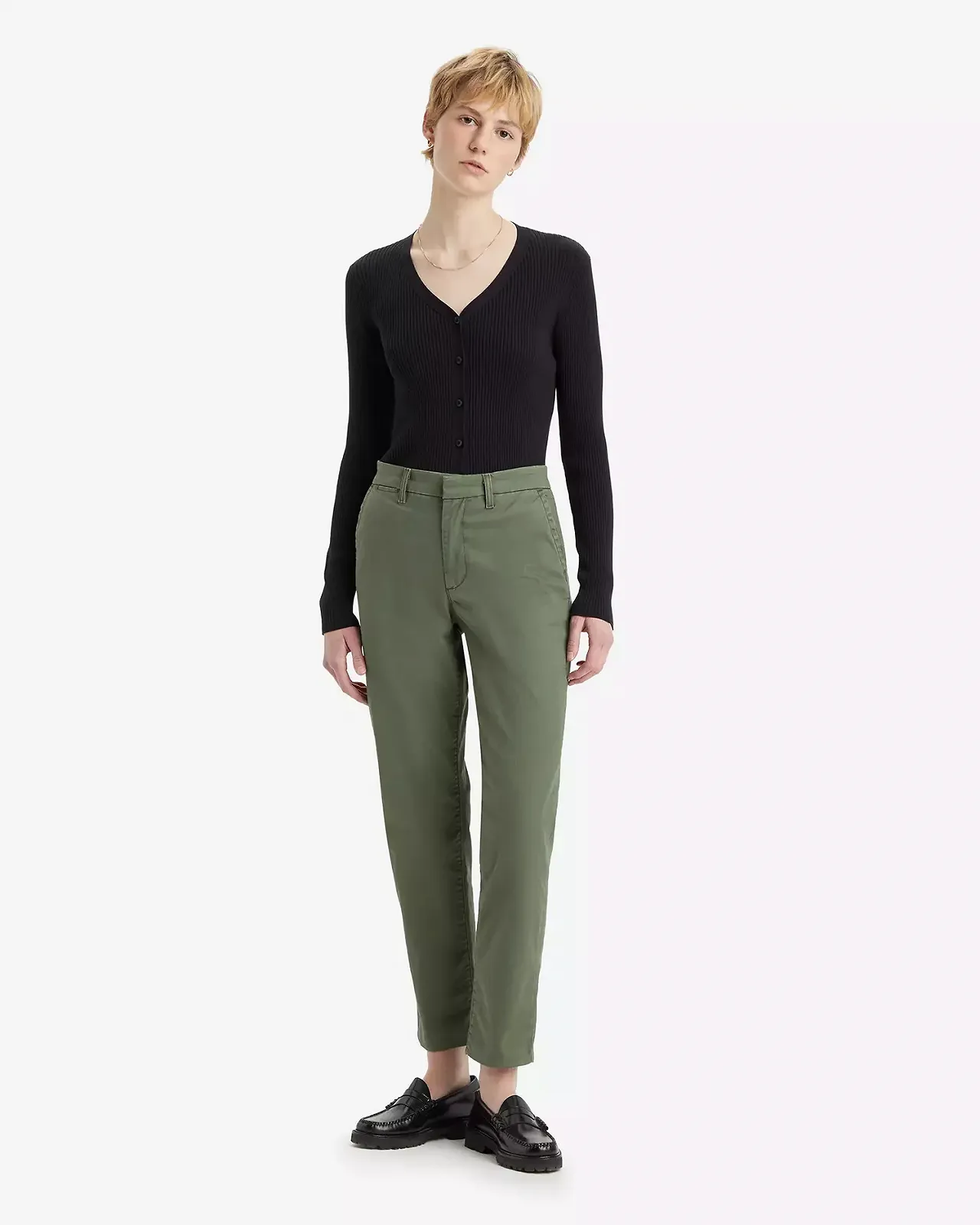 Жіночі штани Levis - Essential Chino Lse Thyme Garment Dye Tw - 24, фото №1