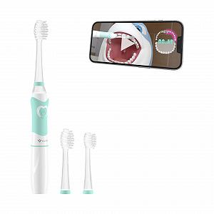 Звукова зубна щітка TrueLife SonicBrush Kid G для дітей 5-9 років таймер м'яка щетина 30 наклейок LED-підсвічування на батарейках компактний дизайн - Фото 1