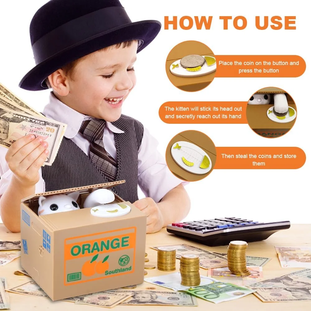 Скарбничка Pinkgarden Cartoon Cat Електронна, фото №4