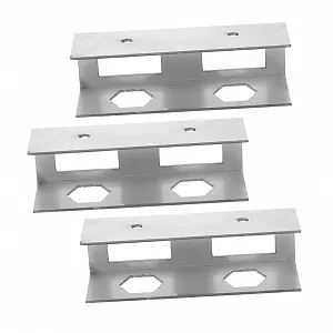 Держатель для ноутбука Металлический Набор 3 шт. Подстольный Прочный Полка для ноутбука Под стол Экономия места Легкая сборка для офиса и дома - Фото 1