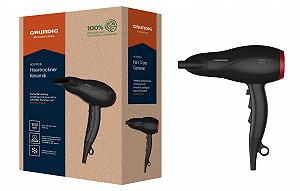Фен GRUNDIG HD 3700 B, 1800 Вт, 3 температурных и 2 режима воздушного потока, холодный режим, керамическая защита, съемная решетка воздухозаборника, черно-вишневый - Фото 1