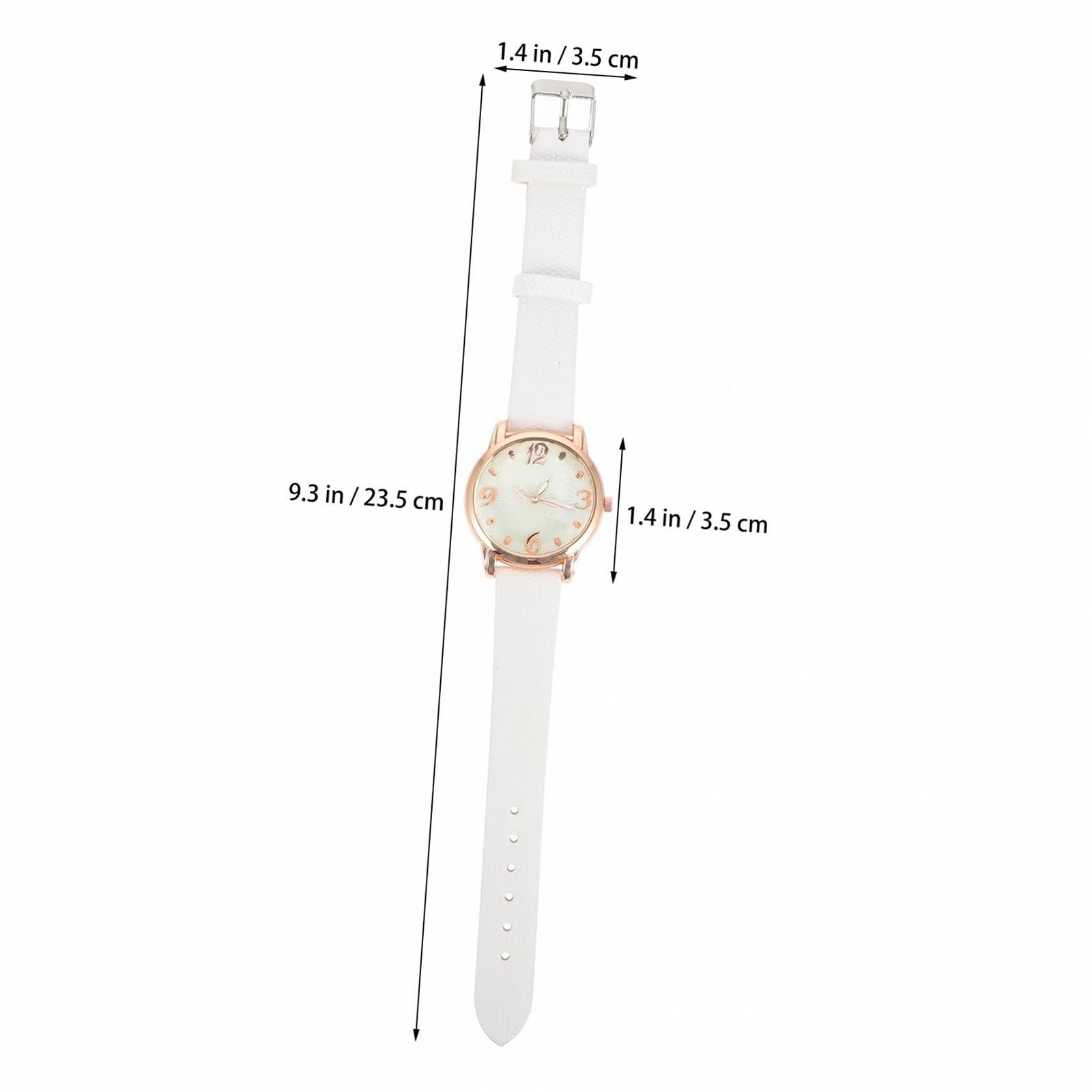 Женские часы OATIPHO с синим кожаным ремешком, синий/белый, фото №2