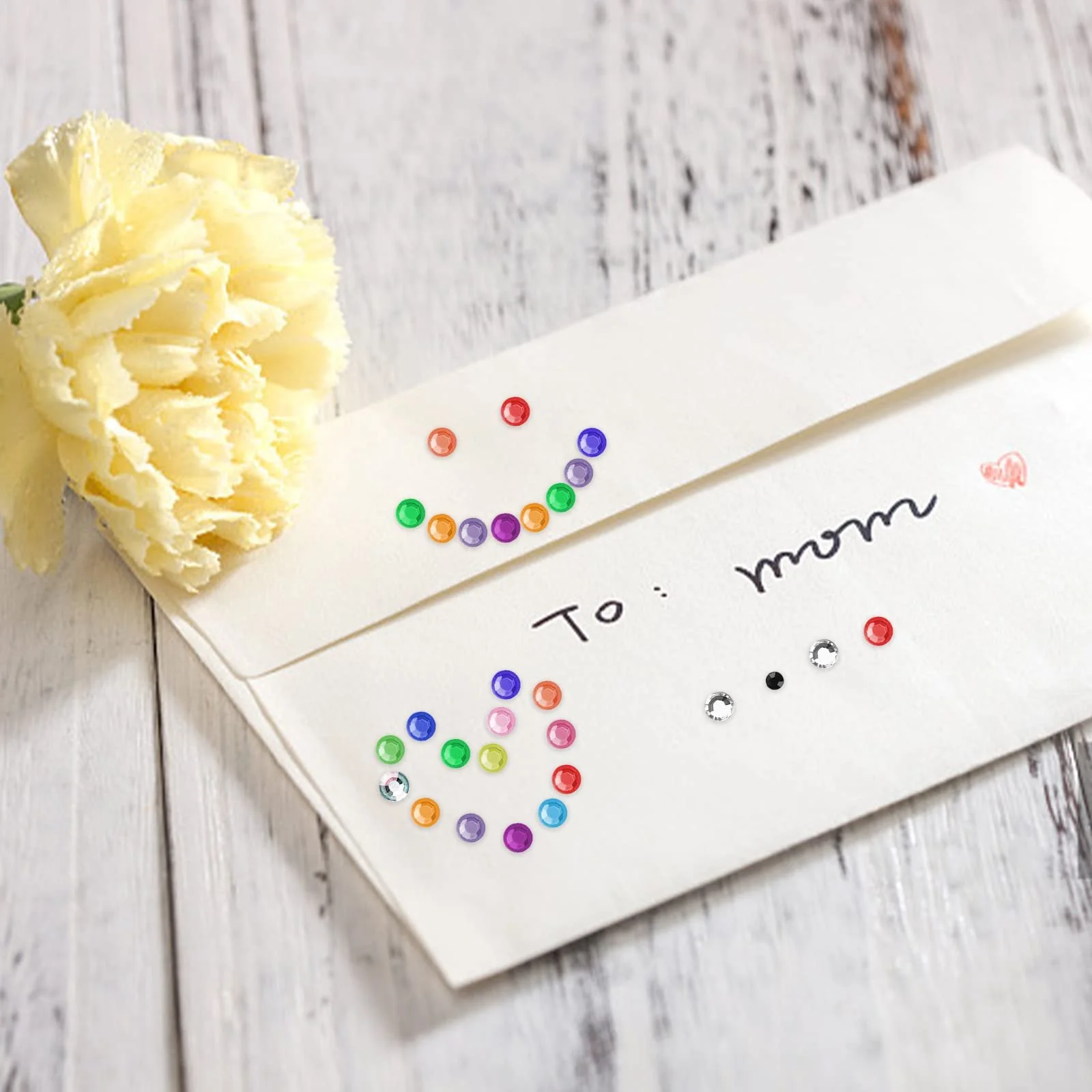 Стразы Fousenuk Набор 3520 штук, 16 листов, самоклеящиеся, 4 размера, 16 цветов для лица, DIY искусства, ремесел, макияжа ногтей, фото №3