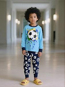 Комплект піжами з довгим рукавом Little Hand для хлопчиків, бавовна synthetic.ua - Фото 1