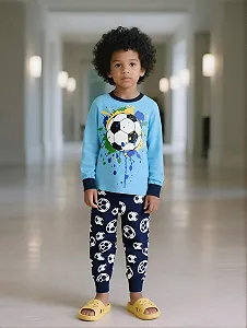 Комплект піжами з довгим рукавом Little Hand для хлопчиків, бавовна synthetic.ua - Фото 1