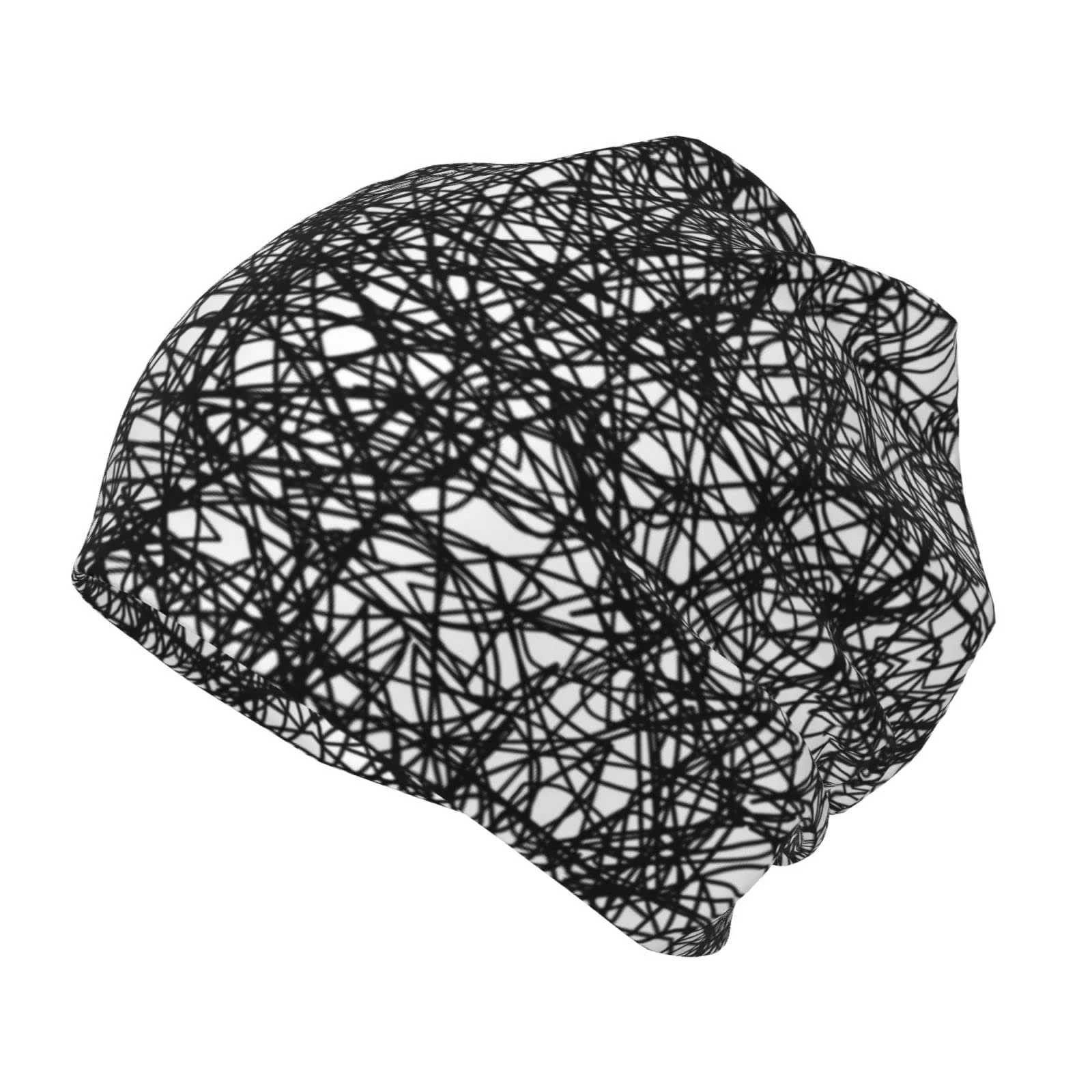 Шапка LOUJIN Малюнки черными чернилами Slouchy для мальчиков-подростков Теплая вязаная шапка для девочек, фото цвет, один размер, фото №2