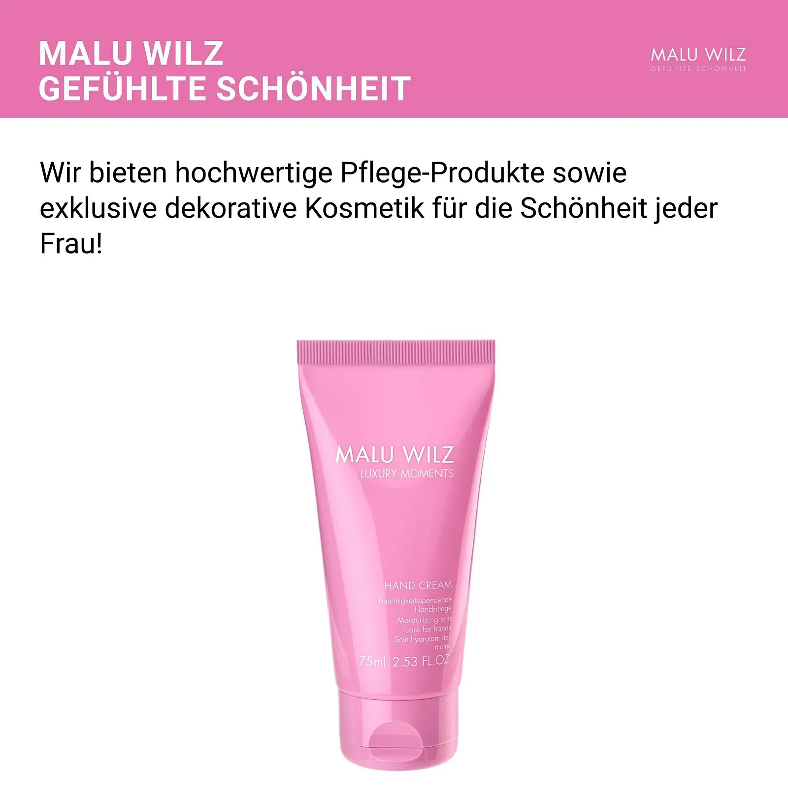 Крем для рук Malu Wilz Luxury Moments 75 мл, фото №2 Крем для рук Malu Wilz Luxury Moments 75 мл, фото №2