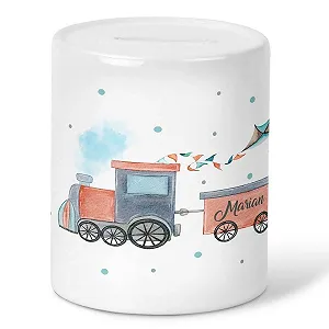 Скарбничка керамічна дитяча Mikalino Паровоз - Фото 1